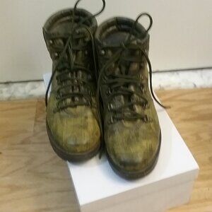 Seven Dials Women's Camouflage Design Ankle Boots, Size 8